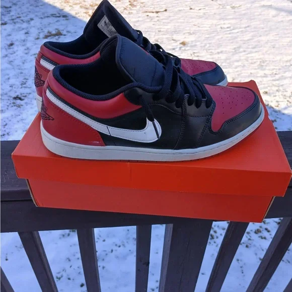 Jordan | Shoes | Jordan Black And Red Sneakers With Iconic  display picture 2